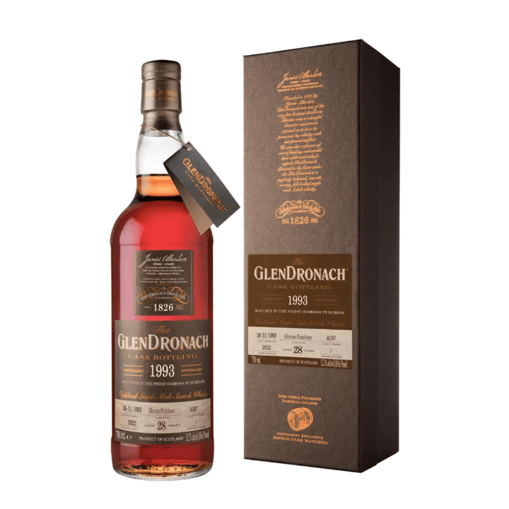 Glendronach 28 Year Old 1993 Cask #4197 Single Malt Scotch Whisky 700ml Scotch Glendronach 