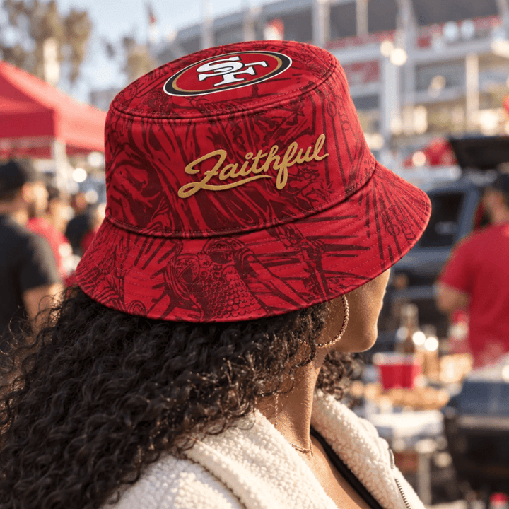 Gold Bar Whiskey 40th Anniversary Joe Montana Single Barrel Select Gift Set w/ Limited Edition 49ers Bucket Hat Whiskey Gift Set Gold Bar Whiskey 