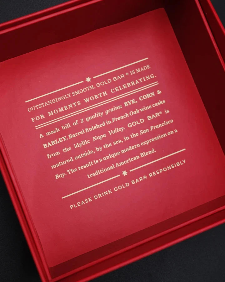 Gold Bar Whiskey Small Fortune 50ml 6PK Blended Whiskey Gold Bar 