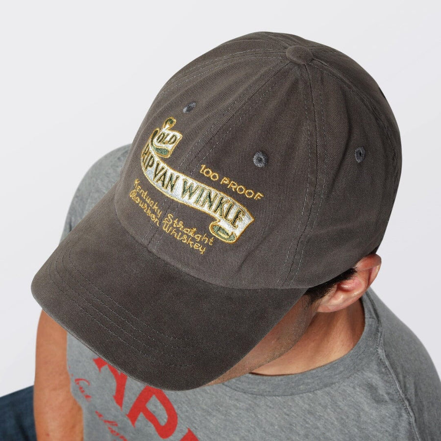Vintage Label Ball Cap in Charcoal Apparel & Gear Pappy & Company 