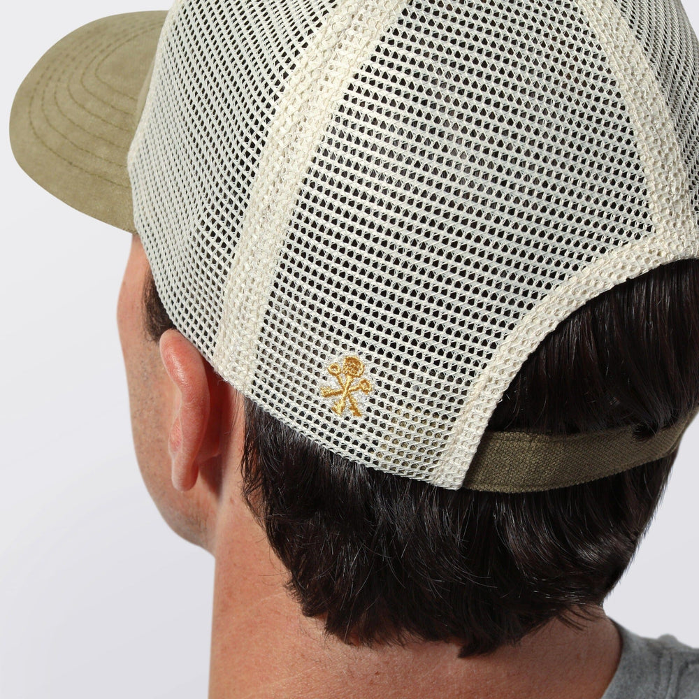 Pappy & Company Trucker Hat in Olive Apparel & Gear Pappy & Company 