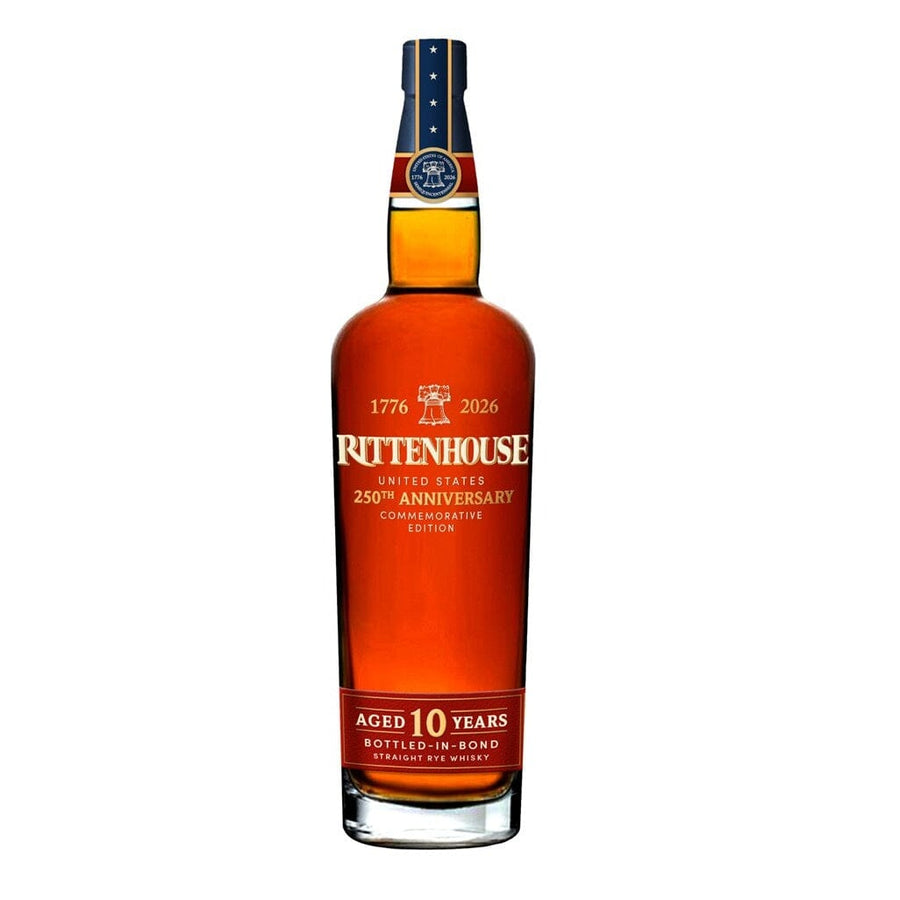 Rittenhouse 250th Anniversary Commemorative Straight Rye Whiskey Rye Whiskey Heaven Hill Distillery 