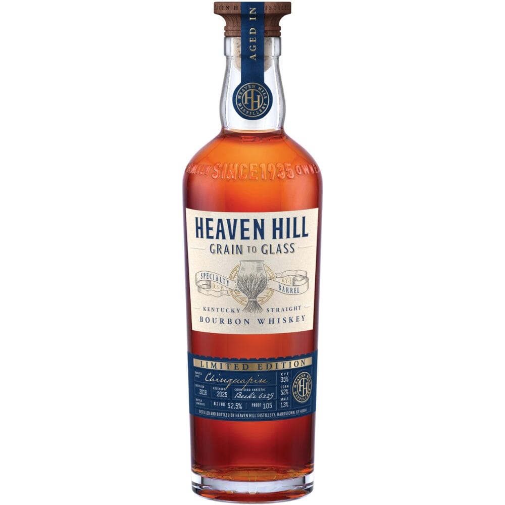 Heaven Hill Grain to Glass Specialty Barrel Series Bourbon Aged In Chinquapin Oak Bourbon Whiskey Heaven Hill Distillery 