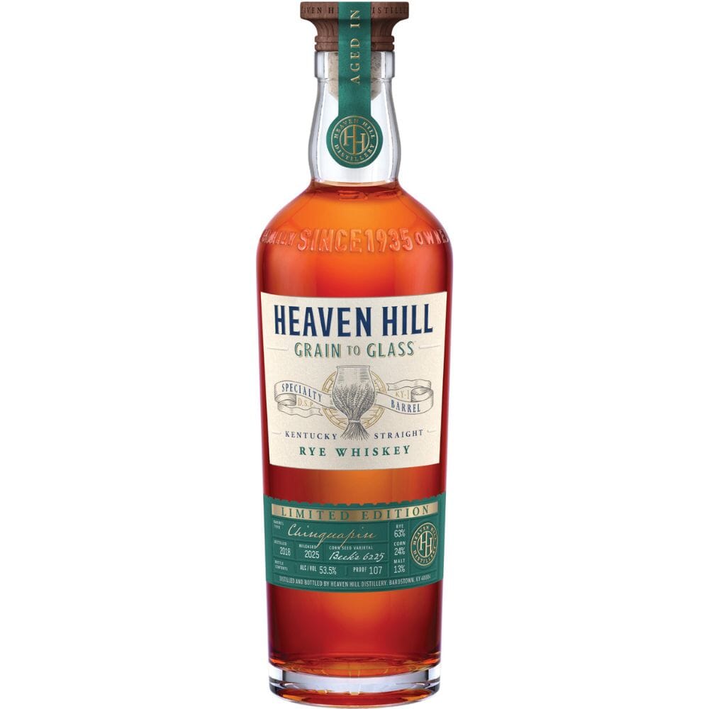 Heaven Hill Grain to Glass Specialty Barrel Series Rye Whiskey Aged In Chinquapin Oak Rye Whiskey Heaven Hill Distillery 