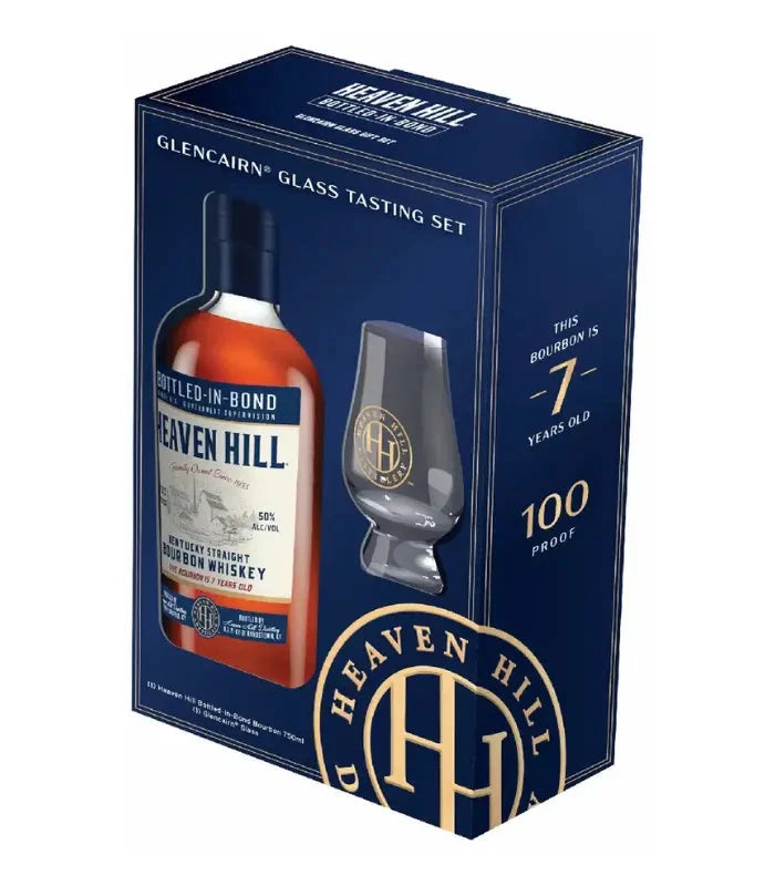 Heaven Hill 7 Year Old Bourbon Gift Set with Glencairn Glass American Whiskey Heaven Hill Distillery 