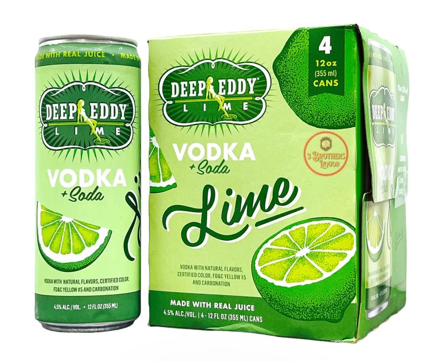 Deep Eddy Vodka Seltzer Lime 4pk Hard Seltzer Deep Eddy Vodka 