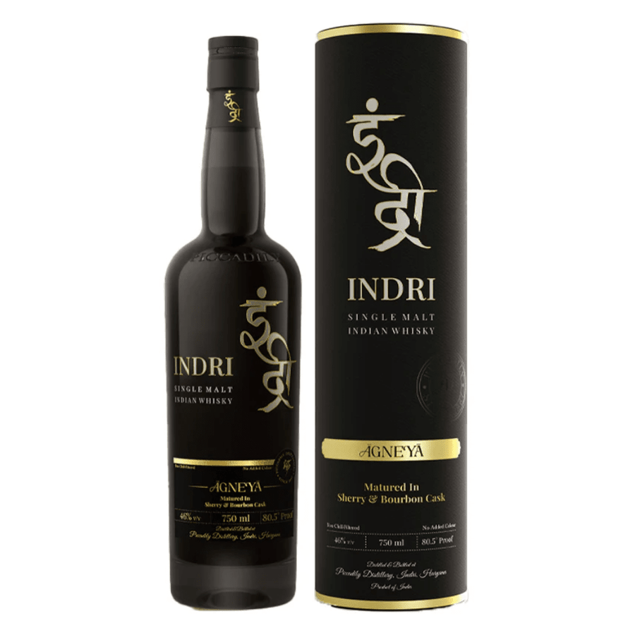 Indri Agneya Single Malt Indian Whisky Whiskey Indri 