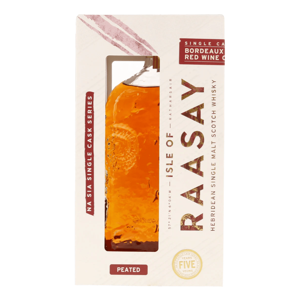 Isle of Raasay Na Sia Single Cask Series Bordeaux Red Wine Cask Peated Single Malt Scotch Whisky Isle of Raasay Distillery 