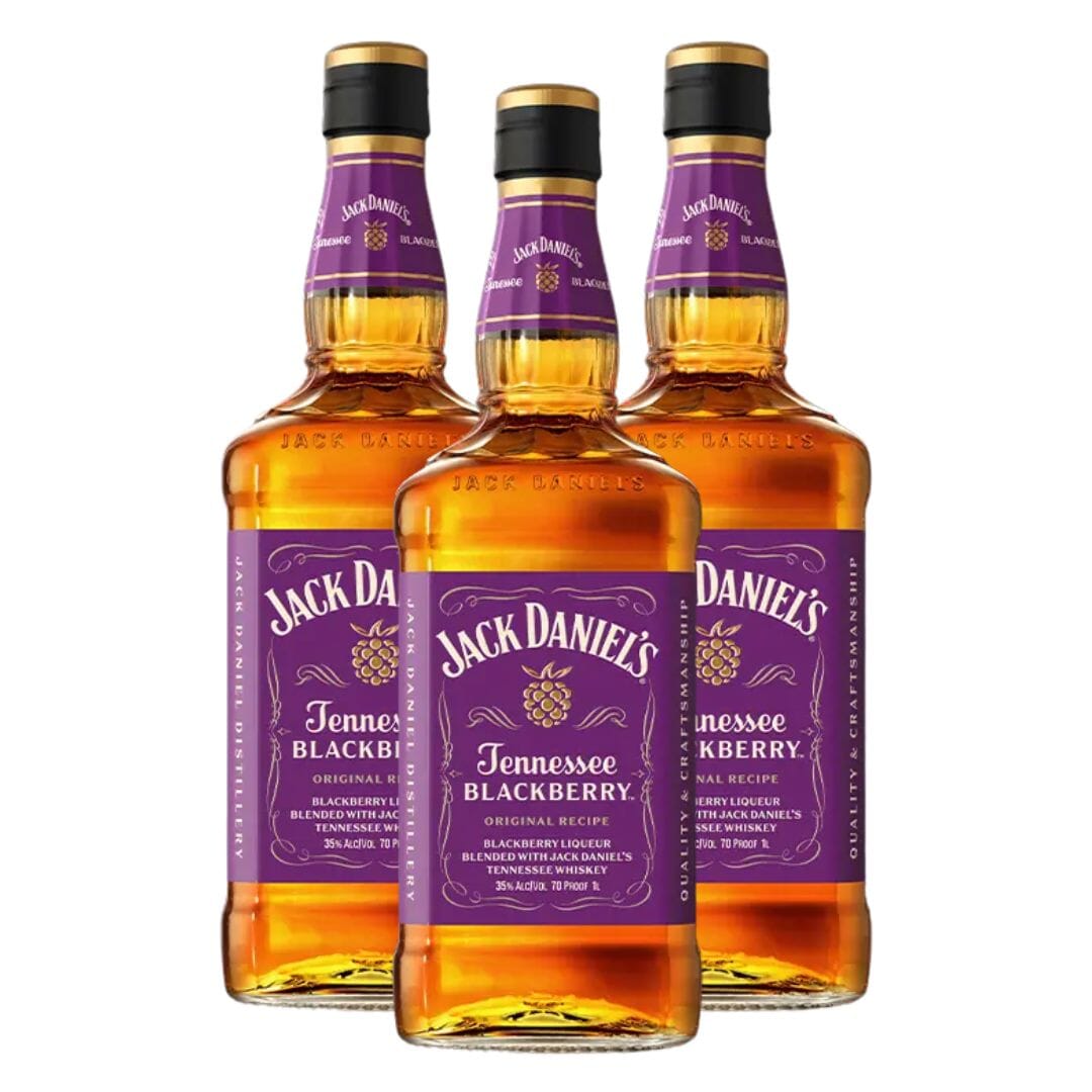 Jack Daniel's Blackberry Flavored Whiskey 3pk Flavored Whiskey Jack Daniel's 