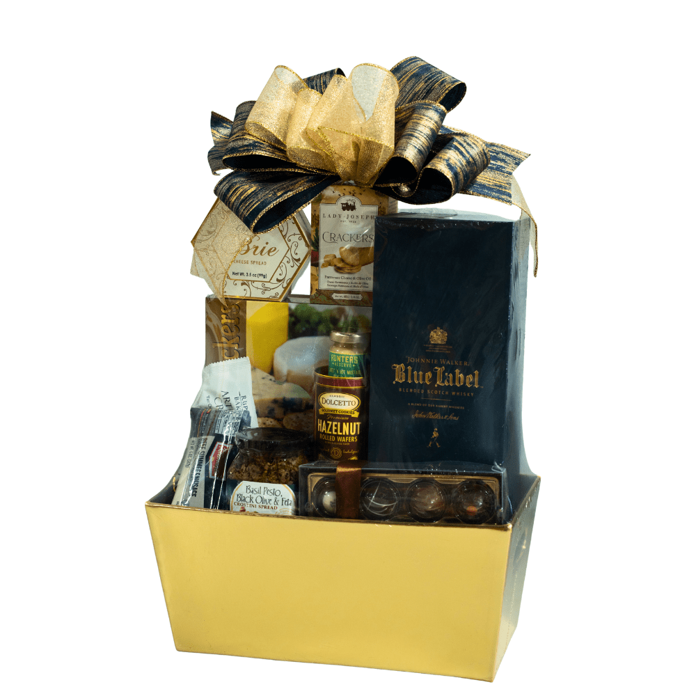 Johnnie Walker Blue Label Gift Basket Scotch Johnnie Walker 
