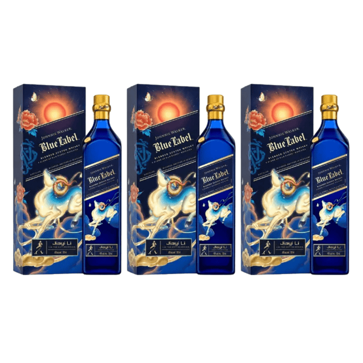 Johnnie Walker Blue Label Year of the Goat 2027 Limited Edition 3PK Blended Scotch Whisky Johnnie Walker 