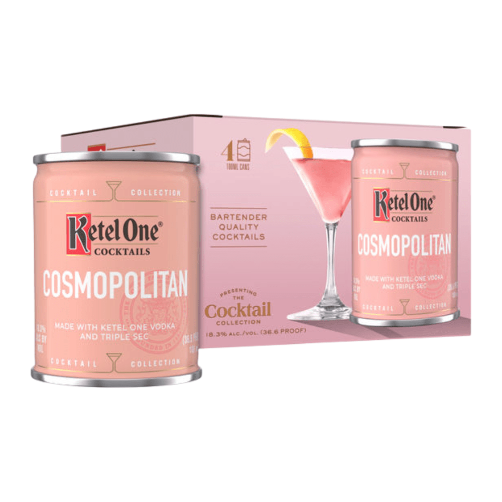 Ketel One Cocktails Cosmopolitan 100mL 4-Pack Cans Ready to Drink Cocktails Ketel One 