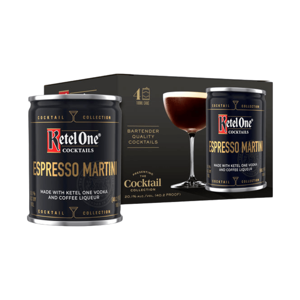Ketel One Cocktails Espresso Martini 100mL 4-Pack Cans Ready to Drink Cocktails Ketel One 