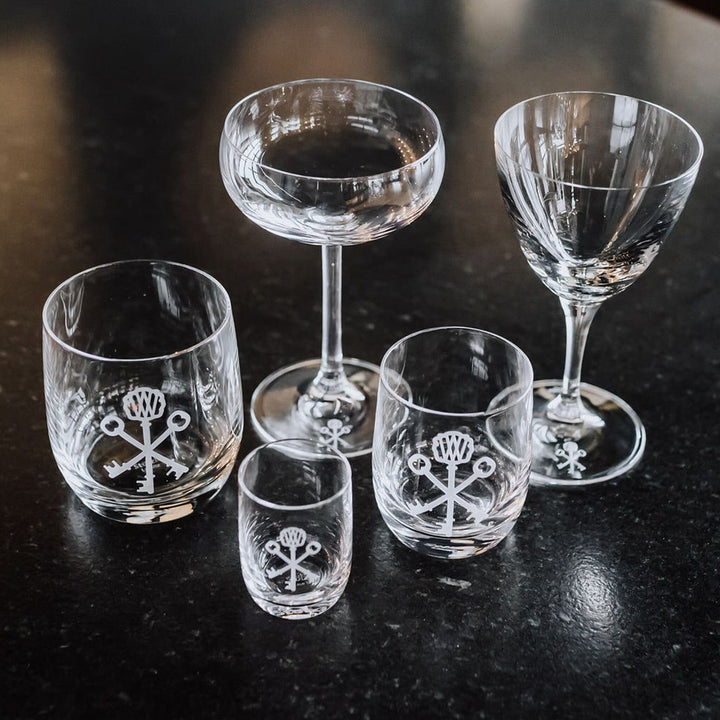 Signature Keys Nick and Nora Cocktail Glasses (Set of 2) Home & Bar Pappy & Company 