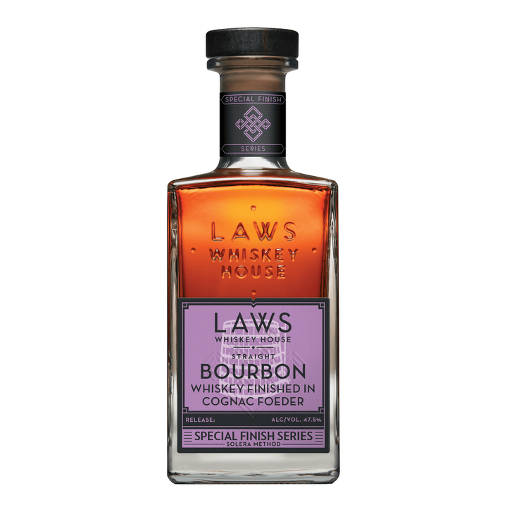 Laws Whiskey House Four Grain Finished In Cognac Foeder Straight Bourbon Whiskey Whiskey Laws Whiskey House 