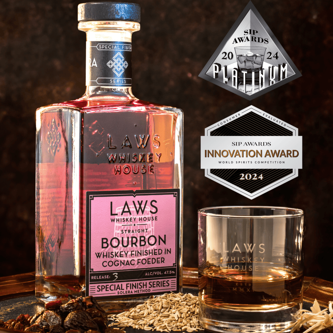 Laws Whiskey House Four Grain Finished In Cognac Foeder Straight Bourbon Whiskey Whiskey Laws Whiskey House 