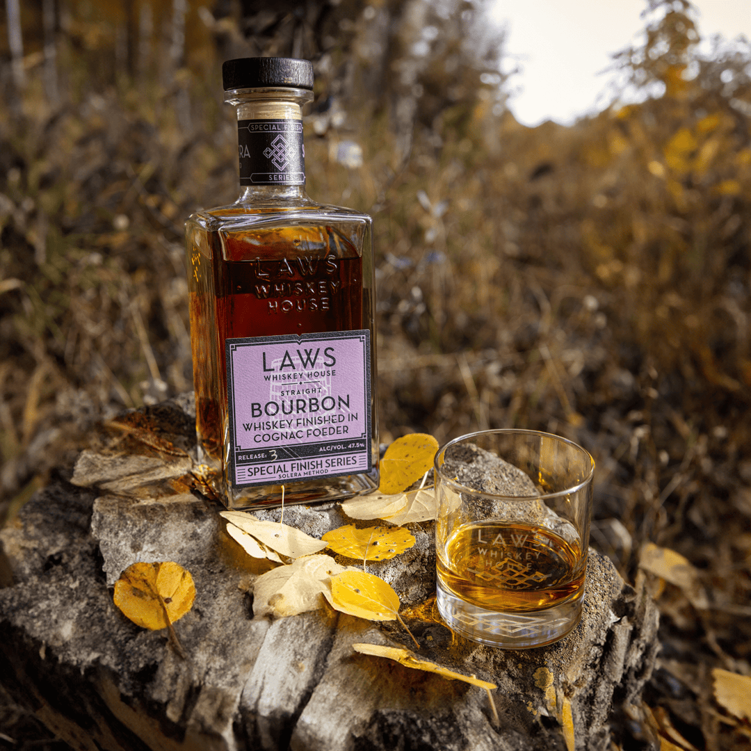 Laws Whiskey House Four Grain Finished In Cognac Foeder Straight Bourbon Whiskey Whiskey Laws Whiskey House 