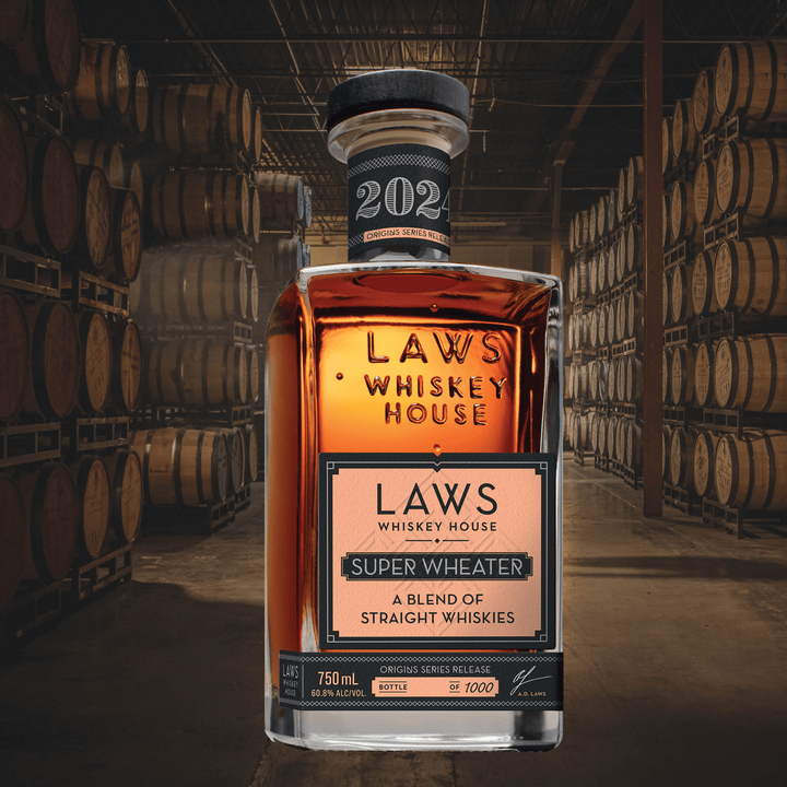 Laws Whiskey House Super Wheater A Blend Of Straight Whiskey ORIGINS Series Release 2024 Whiskey Laws Whiskey House 