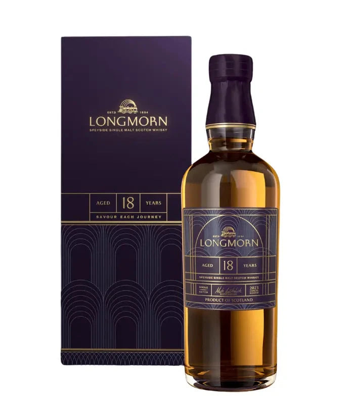 Longmorn 18 Year Speyside Single Malt Scotch Whiskey 700mL Scotch Longmorn 