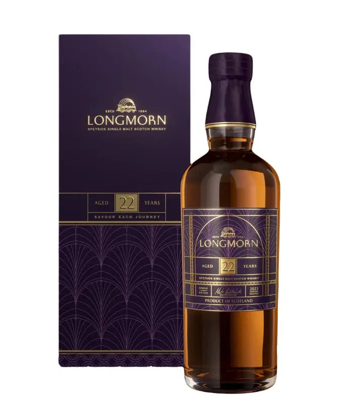 Longmorn 22 Year Speyside Single Malt Scotch Whisky 700mL Scotch Longmorn 