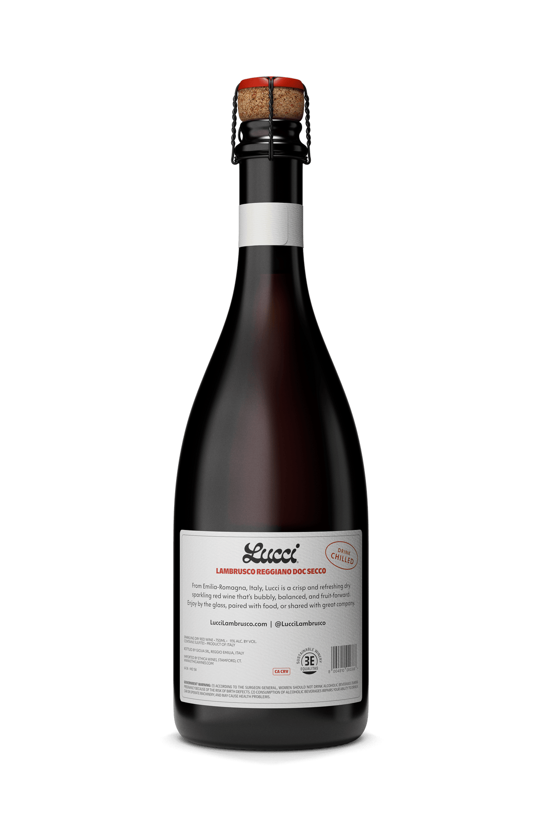 Lucci Lambrusco Reggiano DOC Dry Sparkling Wine Secco Wine Lucci 