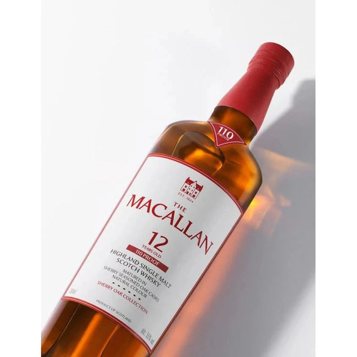 The Macallan 12 Year Sherry Oak Cask 110 Proof Scotch The Macallan 