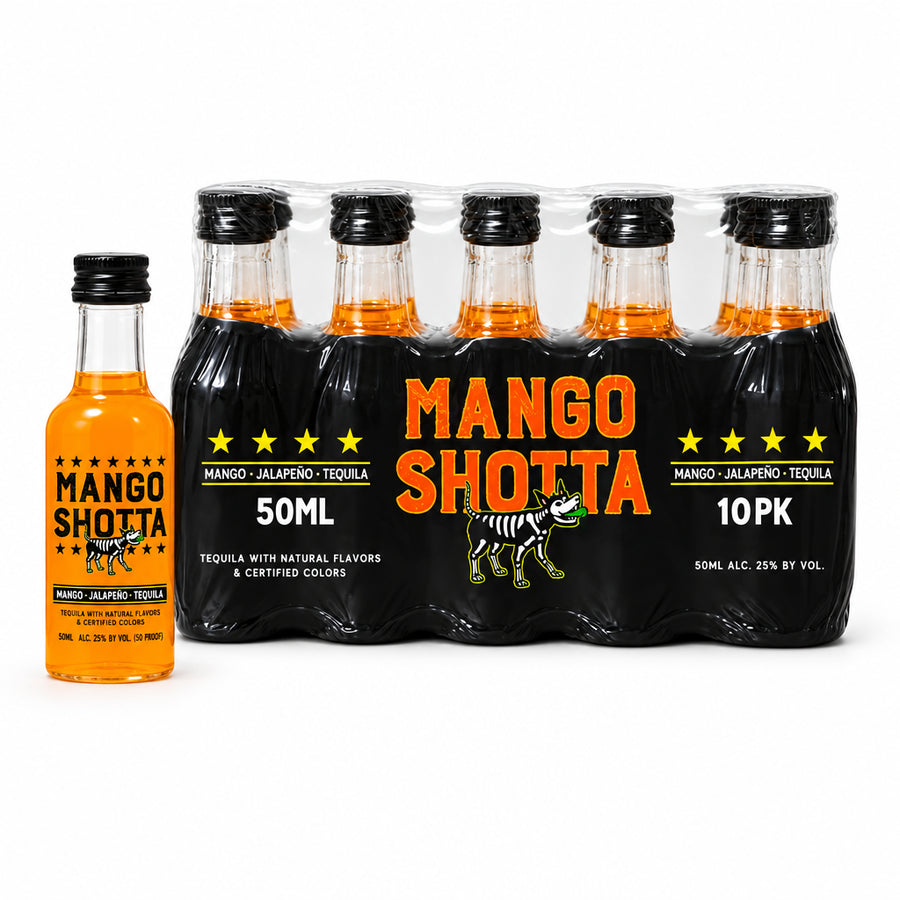Mango Shotta Mango Jalapeño Tequila Mini Shooters (10 x 50mL) Tequila Mango Shotta 