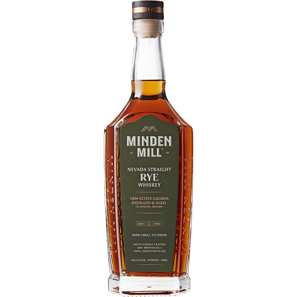 Minden Mill 4 Year Straight Rye Whiskey Nevada Craft Whiskey Minden Mill 