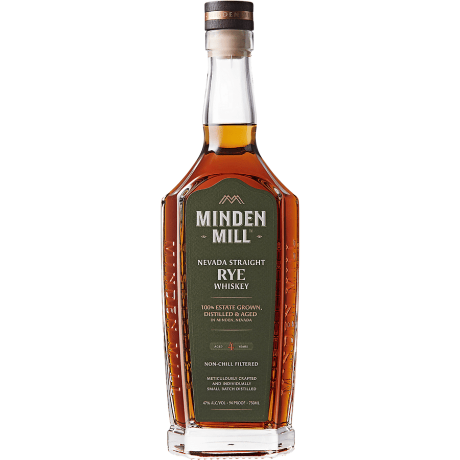 Minden Mill 4 Year Straight Rye Whiskey Nevada Craft Whiskey Minden Mill 