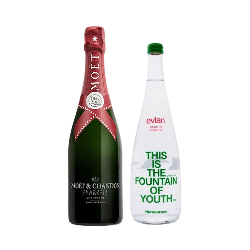 Pharrell Williams Moet & Chandon Imperial Brut Champagne X Evian Humanrace Bundle Champagne Moët & Chandon Red 