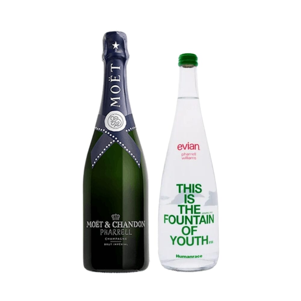 Pharrell Williams Moet & Chandon Imperial Brut Champagne X Evian Humanrace Bundle Champagne Moët & Chandon Blue 