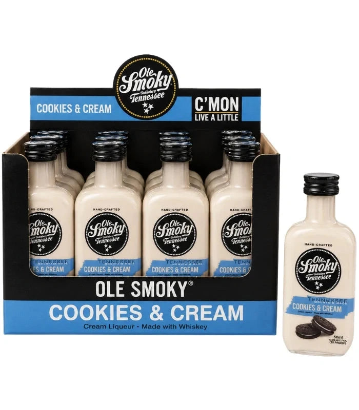 Ole Smoky Mint Cookies & Cream Liqueur Mini 50mL 12PK