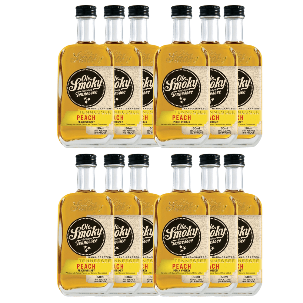 Ole Smoky Peach Whiskey Mini 50mL 12PK