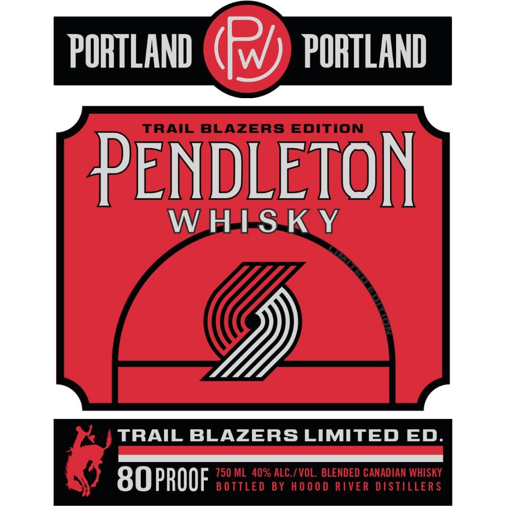 Pendleton Portland Trail Blazers Limited Edition Whisky Canadian Whisky Pendleton Whisky 