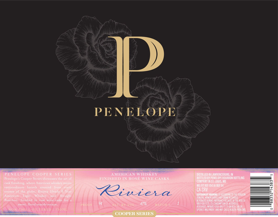 Penelope Riviera Cooper Series American Whiskey Bourbon Penelope Bourbon 