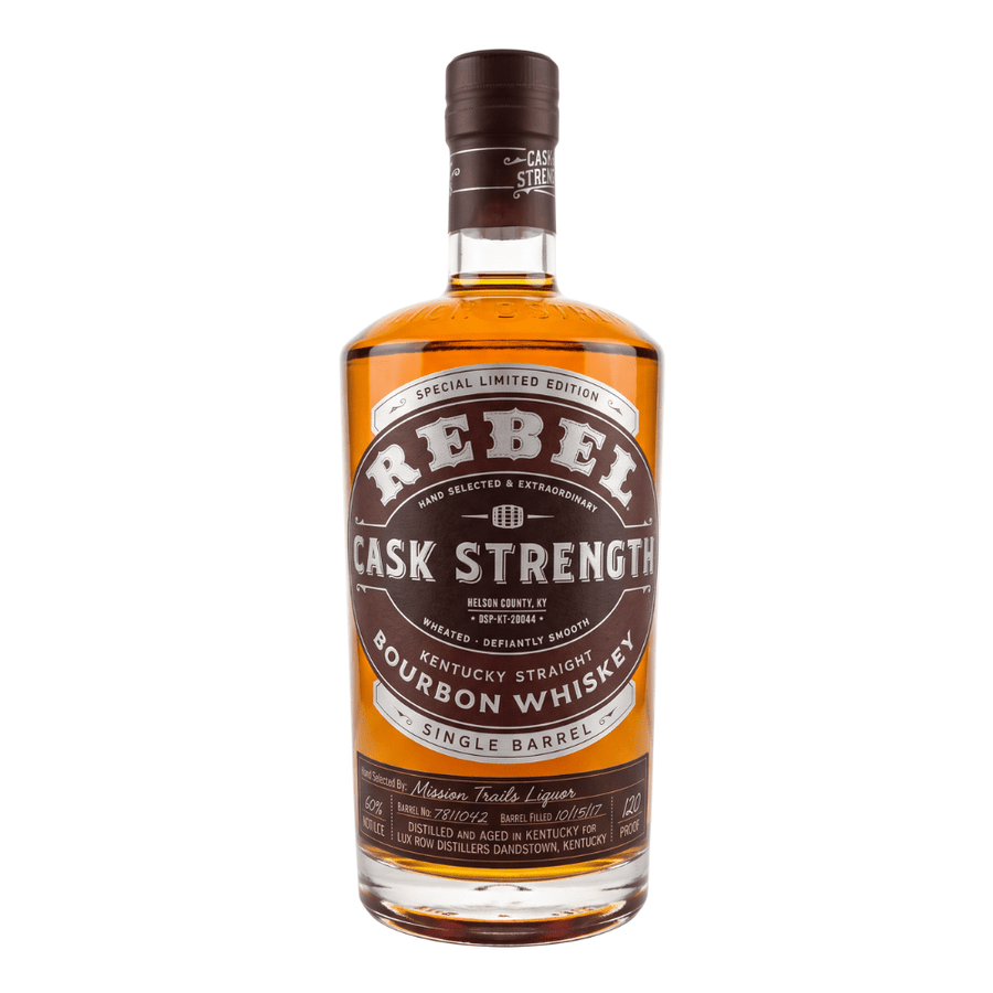 Rebel X Mission Trails Wine & Spirits Single Barrel Cask Strength Whiskey Rebel Bourbon 