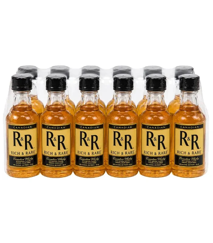 Rich and Rare Canadian Whiskey 50mL 12 Pack Canadian Whiskey Rich and Rare 
