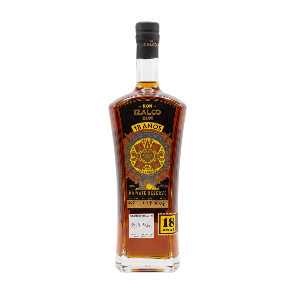 Ron Izalco x Sip Whiskey 18 Year Old Private Reserve 131.4 Proof Cask Strength Rum