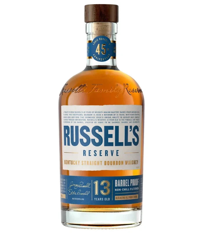 Russell's Reserve 13 Year Old Bourbon Eddie’s 45th Anniversary Spring 2026 Release Bourbon Wild Turkey 