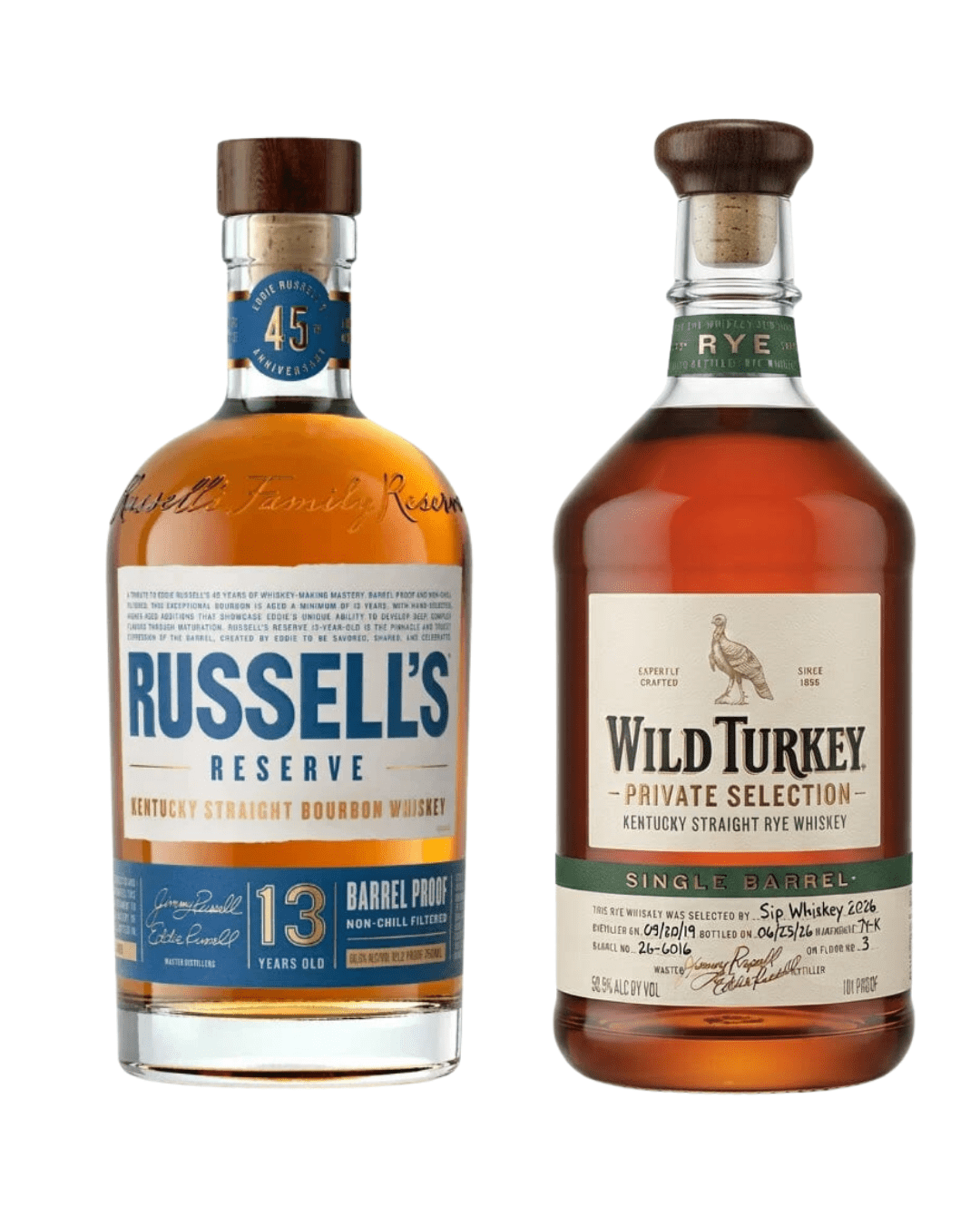 Russell's Reserve 13 Year Old Bourbon Eddie’s 45th Anniversary Spring 2026 Bundle Bourbon Wild Turkey 