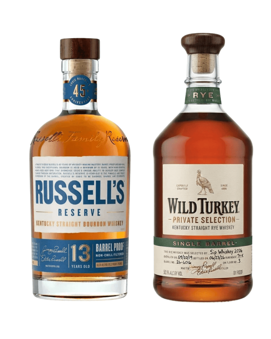 Russell's Reserve 13 Year Old Bourbon Eddie’s 45th Anniversary Spring 2026 Bundle Bourbon Wild Turkey 