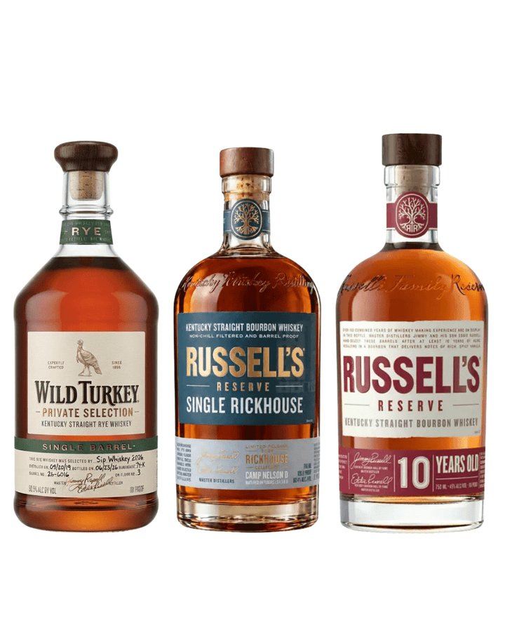 Russell's Reserve Single Rickhouse 2026 Camp Nelson D Bourbon Bundle Bourbon Whiskey Russell's Reserve 