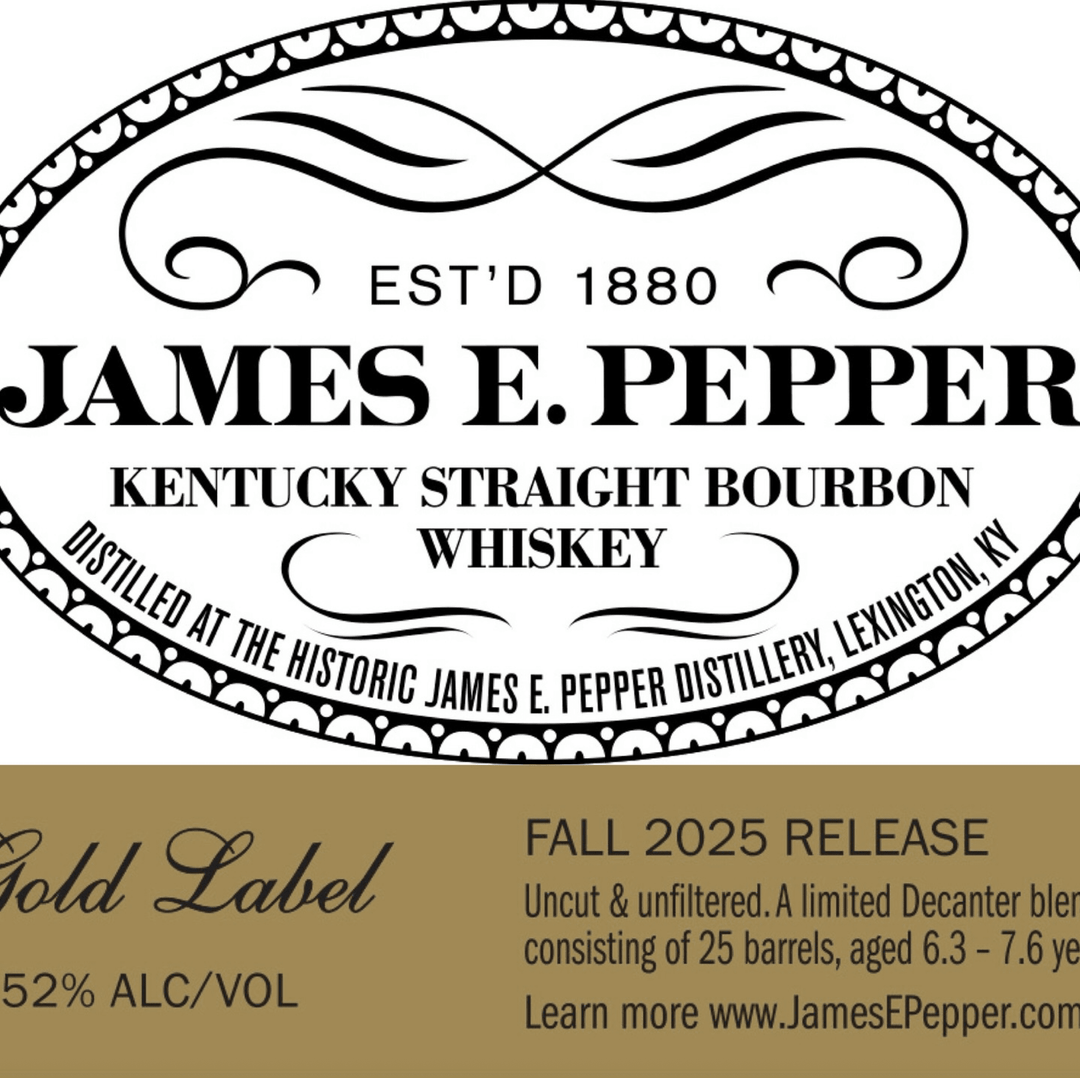 James E. Pepper Gold Label Bourbon Bourbon Whiskey James E. Pepper 