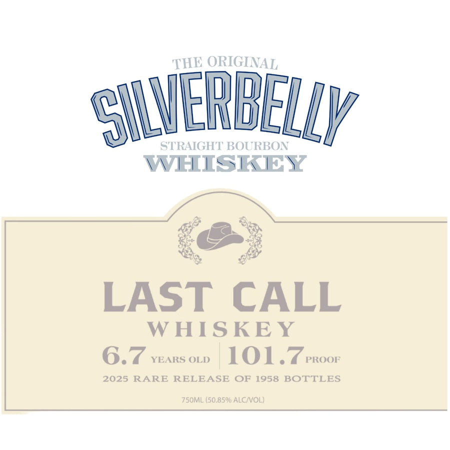 Silverbelly Last Call 2025 Rare Release by Alan Jackson Bourbon Silverbelly Whiskey 