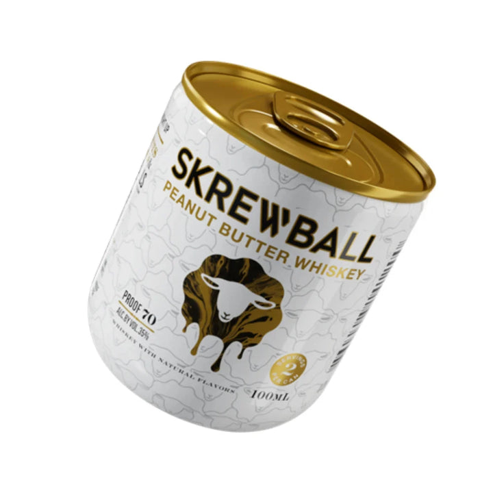 Skrewball Peanut Butter Whiskey 100ml Cans (24-Pack) Flavored Whiskey Skrewball 
