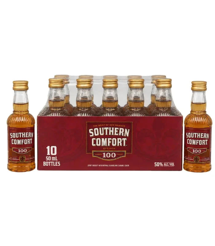 Southern Comfort 100 Proof Whiskey 50mL 10 Pack Whiskey Southern Comfort 