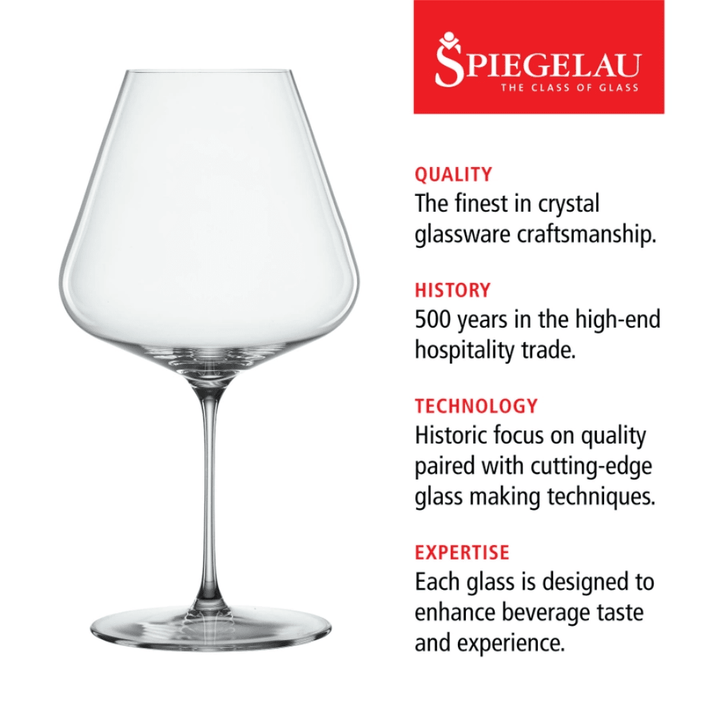 Spiegelau Definition Crystal Burgundy Wine Glasses Set of 2