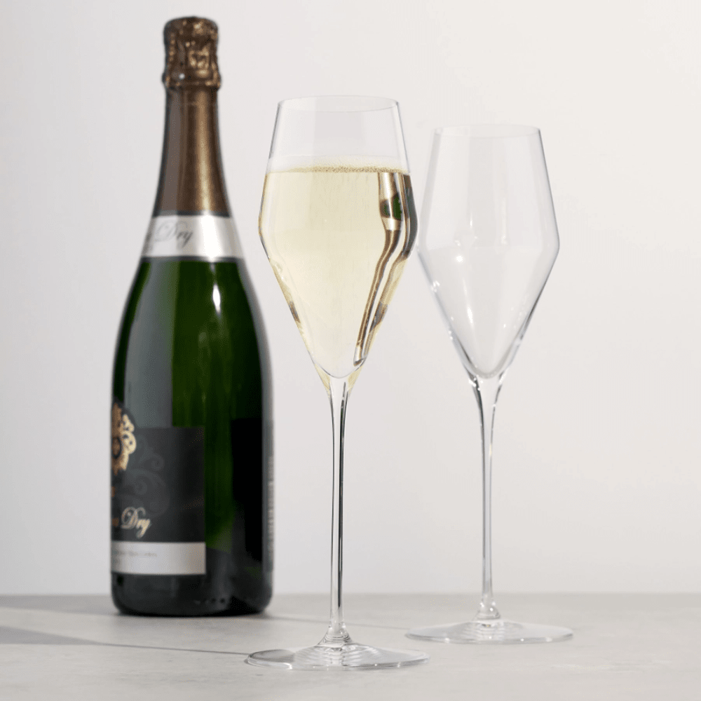Spiegelau Definition Stemmed Crystal Champagne Glasses Set of 2