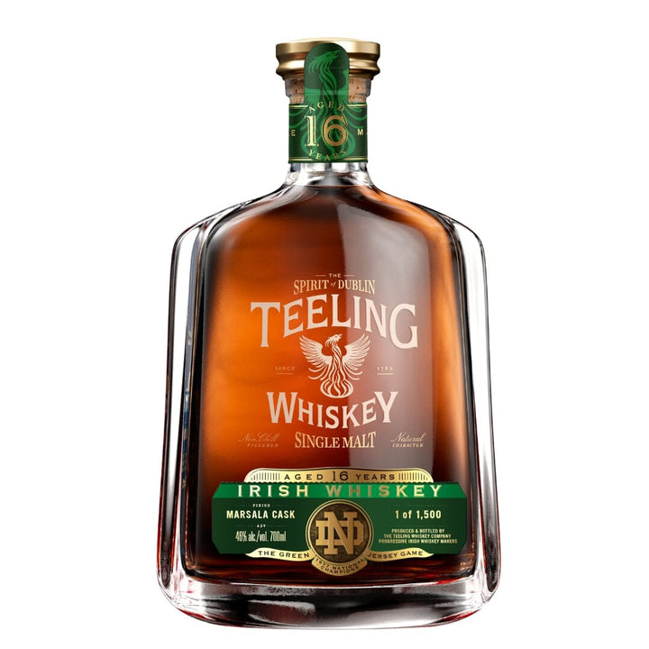 Teeling X Notre Dame Phoenix Legends Series No. 02 16 Year Old Logo Engraving Edition Irish Whiskey Teeling Whiskey 