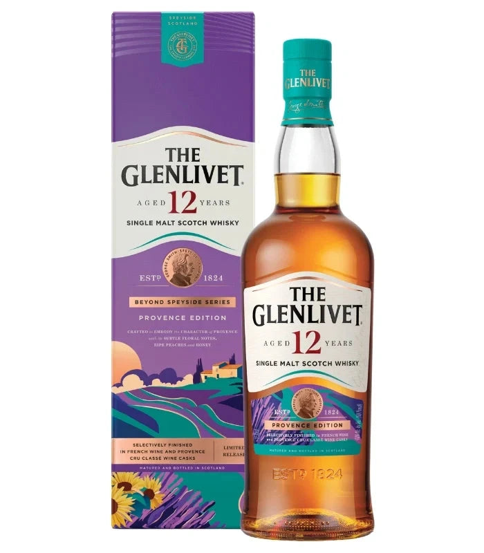 The Glenlivet 12 Year Provence Edition Single Malt Scotch Whisky 750mL Scotch The Glenlivet 